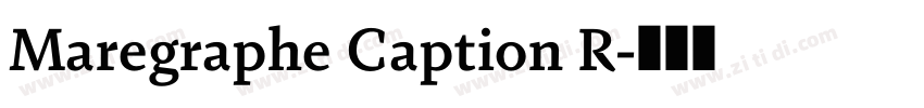 Maregraphe Caption R字体转换